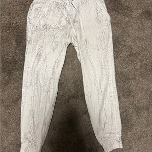 lululemon marbled White Textured Joggers